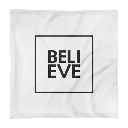 HOUSSE DE COUSSIN BELIEVE (blanc) – IONKS