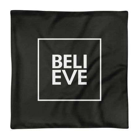 HOUSSE DE COUSSIN BELIEVE (noir) – IONKS N1