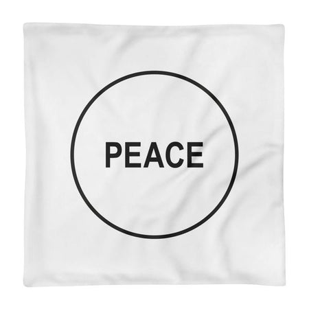 HOUSSE DE COUSSIN PEACE (blanc) – IONKS N1