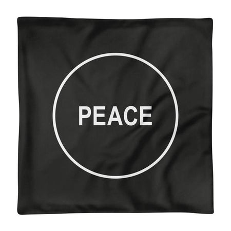 HOUSSE DE COUSSIN PEACE (noir) – IONKS N1