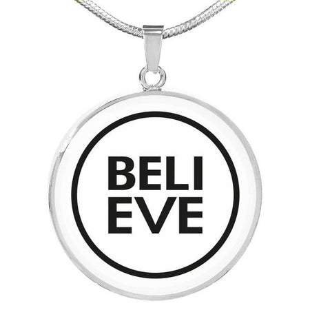 PENDENTIF BELIEVE (blanc) – IONKS