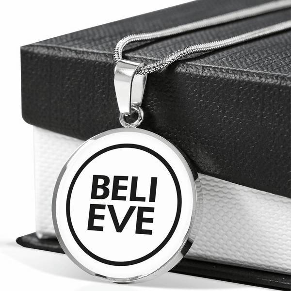 PENDENTIF BELIEVE (blanc) – IONKS
