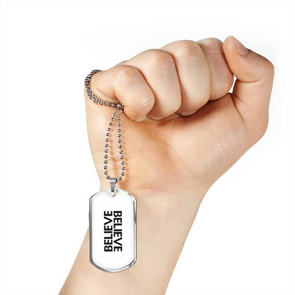 PLAQUE ID BELIEVE (blanc) – IONKS N5