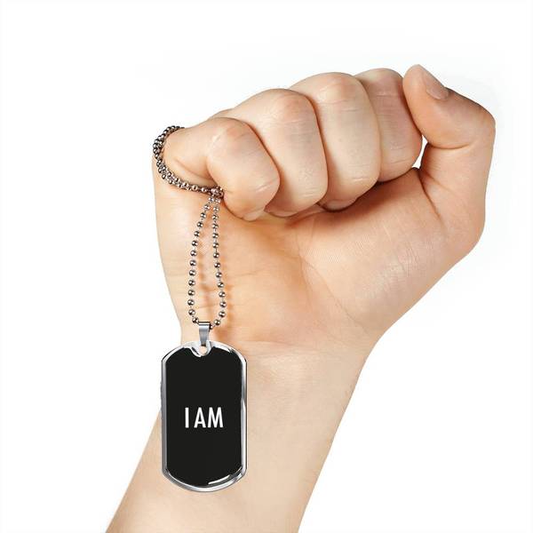 PLAQUE ID I AM (noir) – IONKS N5