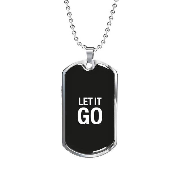 PLAQUE ID LET IT GO (noir) – IONKS N2