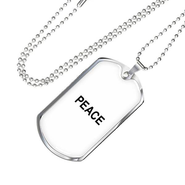 PLAQUE ID PEACE (blanc) – IONKS N1