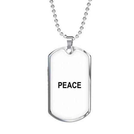 PLAQUE ID PEACE (blanc) – IONKS N2