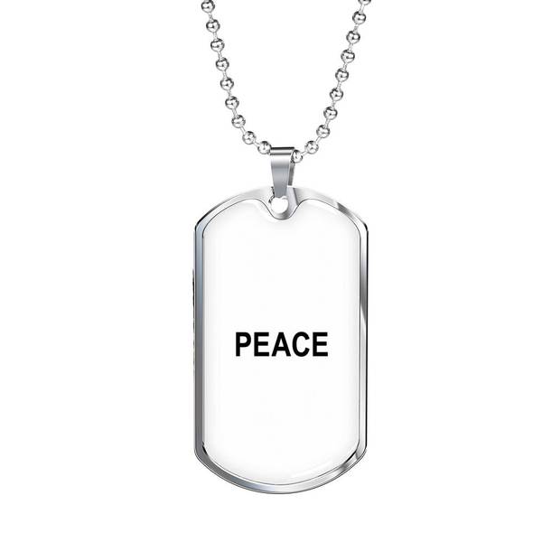 PLAQUE ID PEACE (blanc) – IONKS N2
