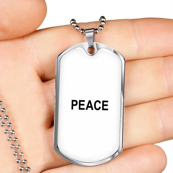 PLAQUE ID PEACE (blanc) – IONKS N3
