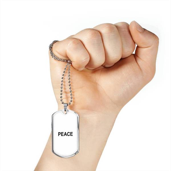 PLAQUE ID PEACE (blanc) – IONKS N5