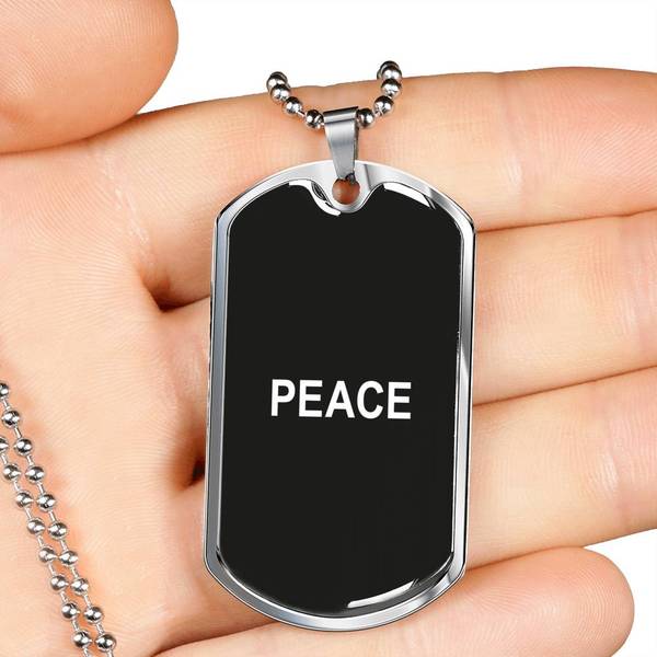 PLAQUE ID PEACE (noir) – IONKS N3