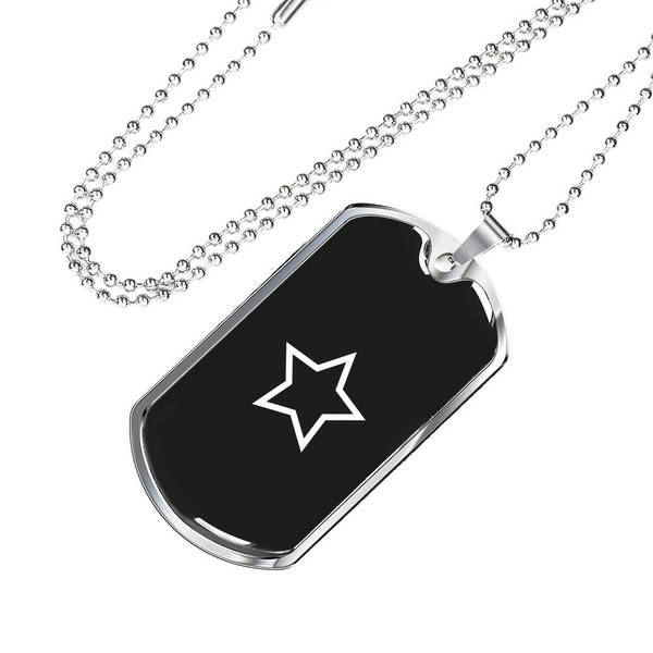 PLAQUE ID STAR (noir) – IONKS N1