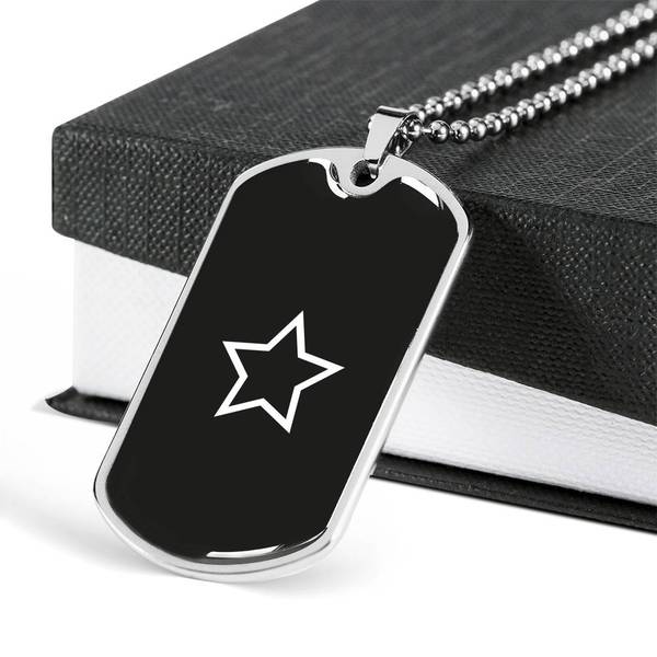 PLAQUE ID STAR (noir) – IONKS N4