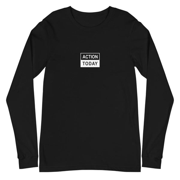 T-SHIRT UNISEXE ACTION TODAY MANCHES LONGUES (noir) – IONKS N1