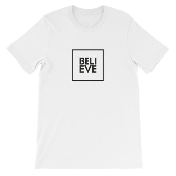 T-SHIRT UNISEXE BELIEVE (blanc) – IONKS N1