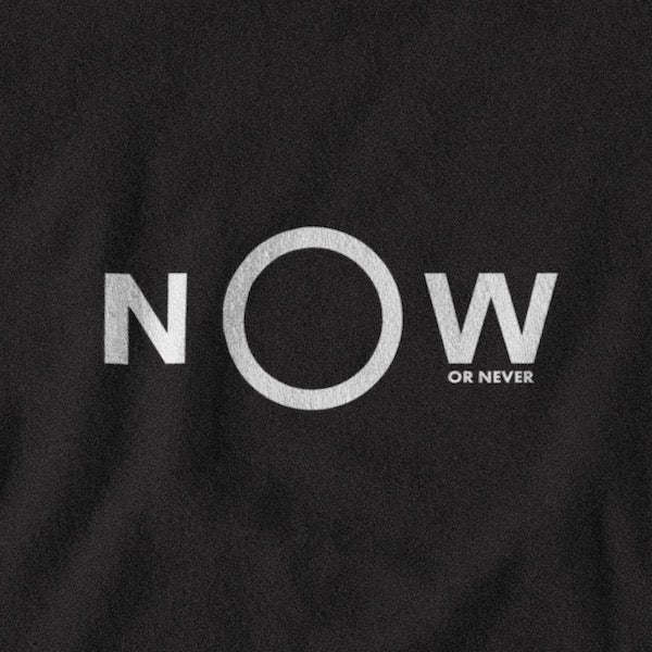T-SHIRT UNISEXE NOW OR NEVER (noir) – IONKS N2
