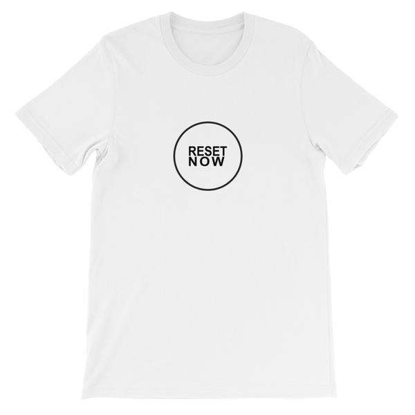 T-SHIRT UNISEXE RESET NOW (blanc) – IONKS N1