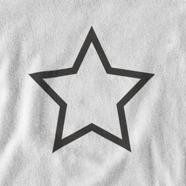 T-SHIRT UNISEXE STAR MANCHES LONGUES (blanc) – IONKS N2