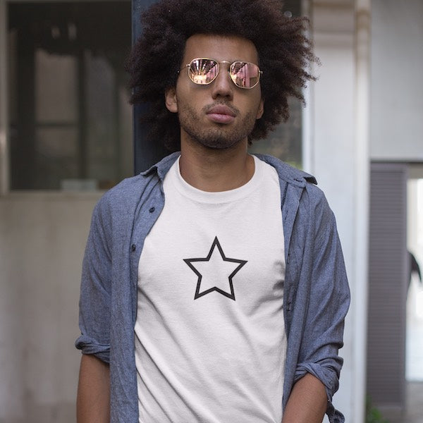 T-SHIRT UNISEXE STAR (blanc) – IONKS M1