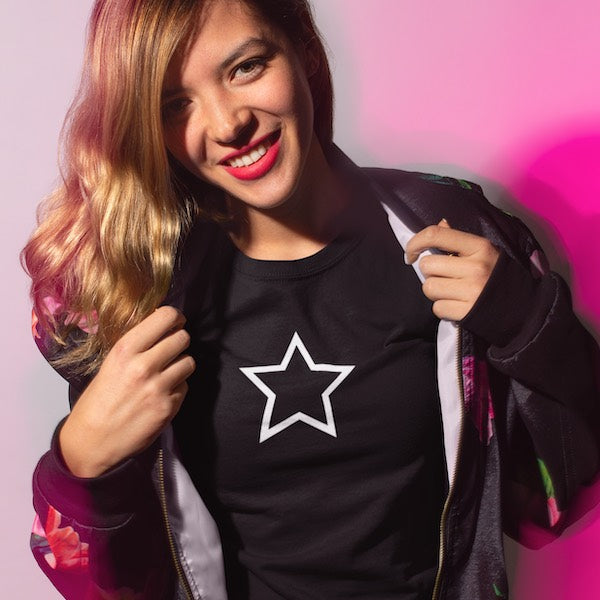 T-SHIRT UNISEXE STAR (noir) – IONKS F1