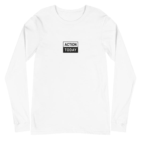 T-SHIRT UNISEXE ACTION TODAY MANCHES LONGUES (blanc) – IONKS N1